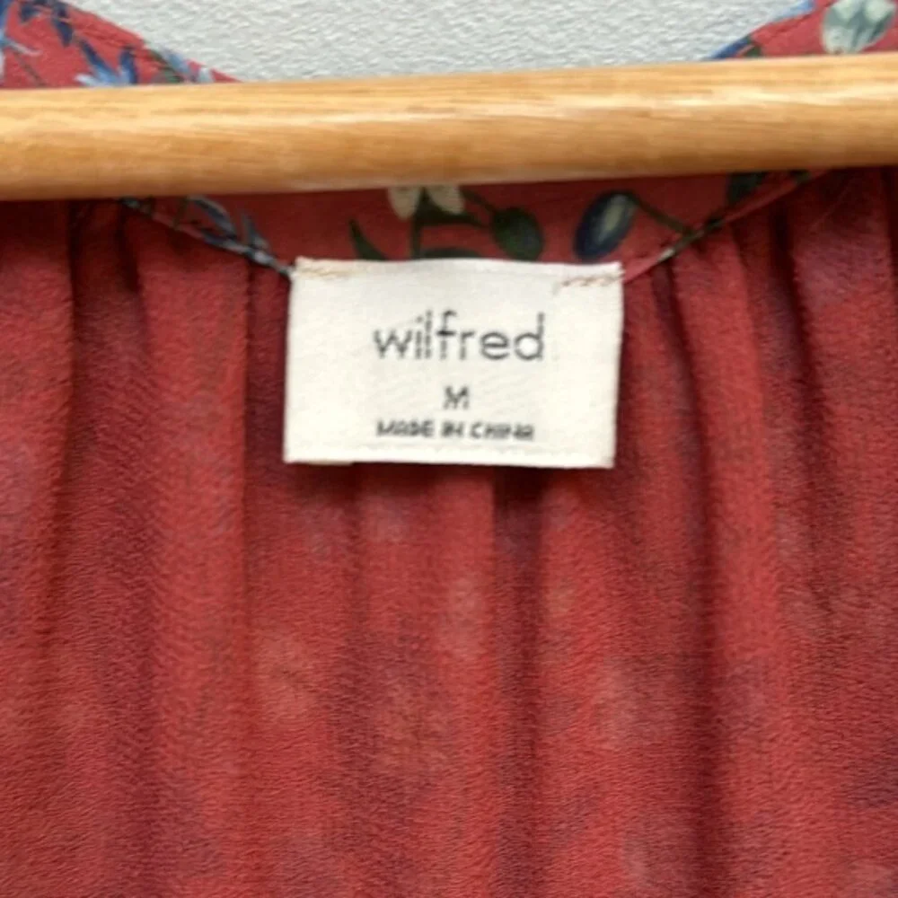 Aritzia Wilfred Floral Sleeveless Chanson Blouse Size M - Picture 6 of 9